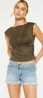 Cassie Mid Rise Belted Shorts - Official Kancan USA