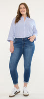 Kali Mid Rise Ankle Skinny Jeans (Plus Size)