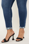 Kali Mid Rise Ankle Skinny Jeans (Plus Size) - Official Kancan USA