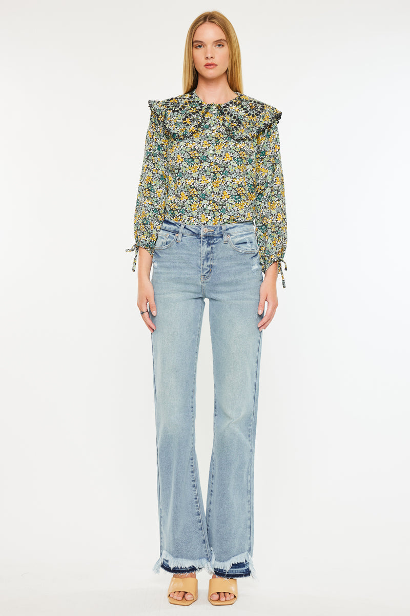 Kristy High Rise Flare Jeans - Official Kancan USA