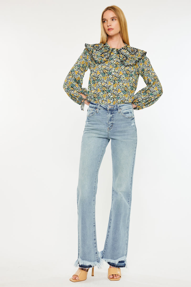 Kristy High Rise Flare Jeans - Official Kancan USA