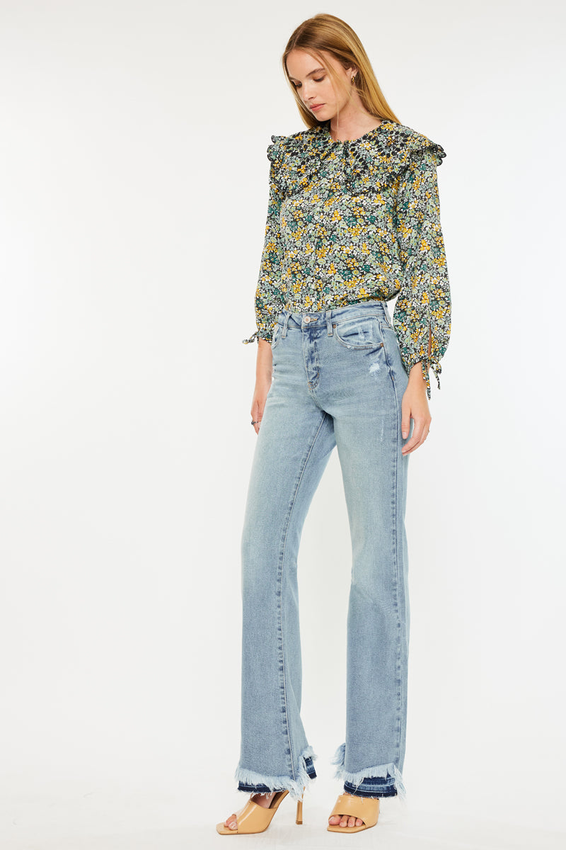 Kristy High Rise Flare Jeans - Official Kancan USA