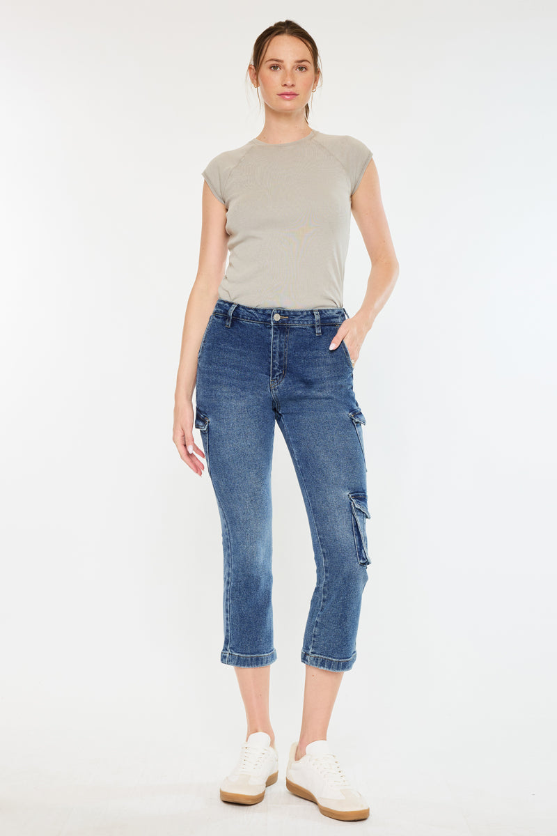 Lucia High Rise Kick-Flare Jeans - Official Kancan USA