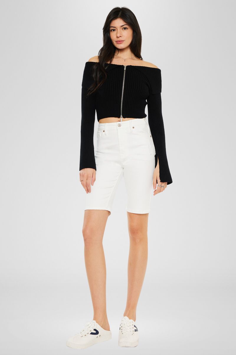 Trevora High Rise Bermuda Shorts - Official Kancan USA