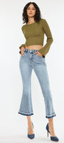 Kayla High Rise Cropped Flare - Official Kancan USA