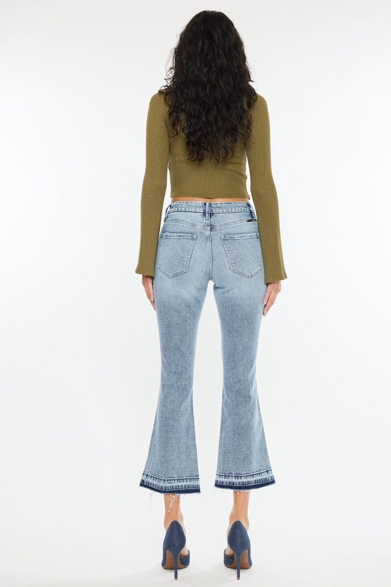 Kayla High Rise Cropped Flare - Official Kancan USA