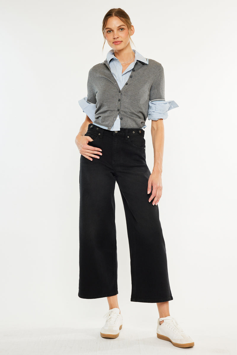 Victoria Ultra High Rise Cropped Wide Leg - Official Kancan USA