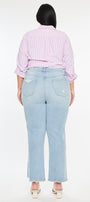 Hailey High Rise Cropped Straight Leg Jeans (Plus) - Official Kancan USA