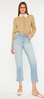 Lane High Rise Cropped Straight Leg Jeans - Official Kancan USA