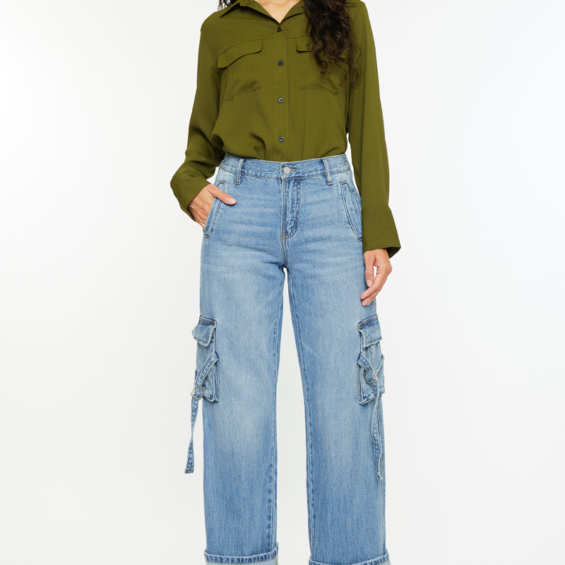 Val High Rise Wide Jeans - Official Kancan USA