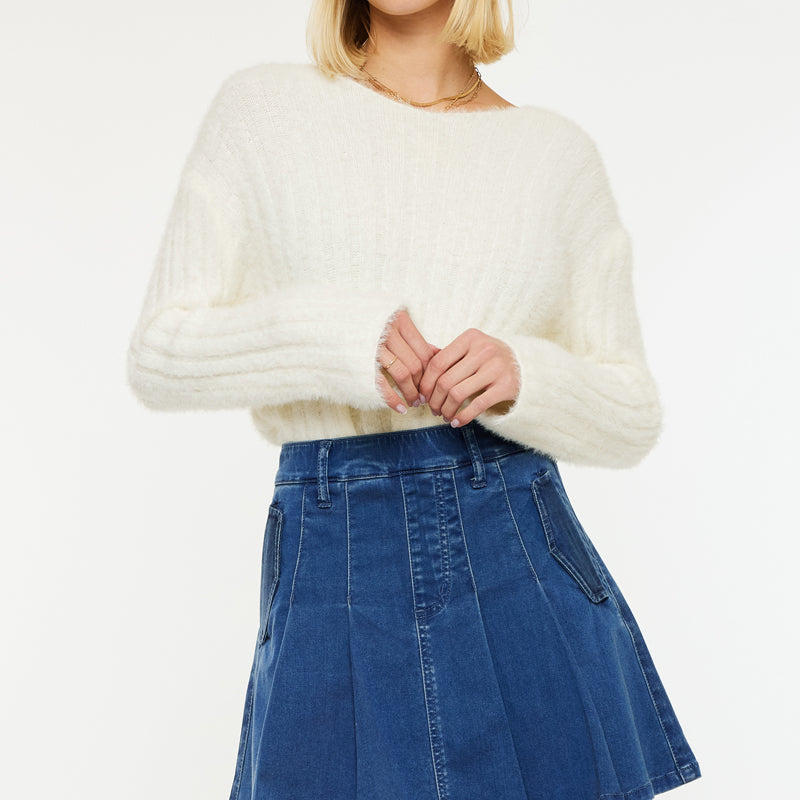 Sandy High Rise Pleated Mini Skort - Official Kancan USA