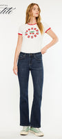 Illya Mid Rise Bootcut Jeans (Petite) - Official Kancan USA
