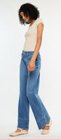 Yuri Mid Rise Wide Leg Jean - Official Kancan USA