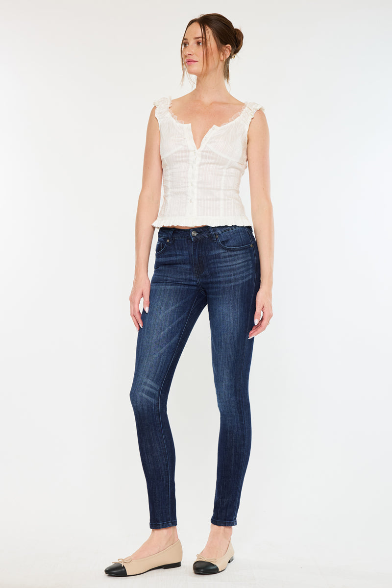 Ashlyn Mid Rise Super Skinny Jeans - Official Kancan USA