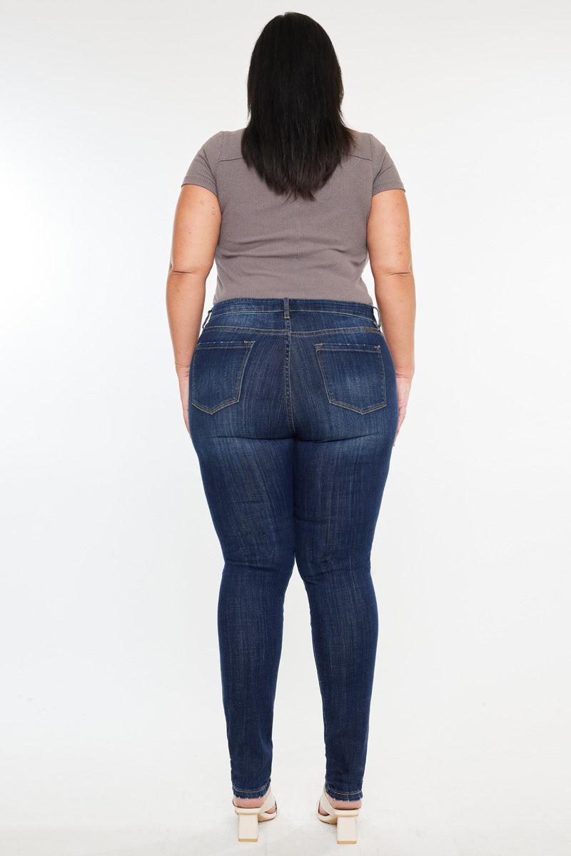 Beth High Rise Super Skinny Jeans (Plus Size) - Official Kancan USA