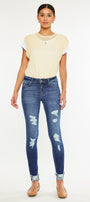 Sienna Mid Rise Super Skinny Jeans - Official Kancan USA