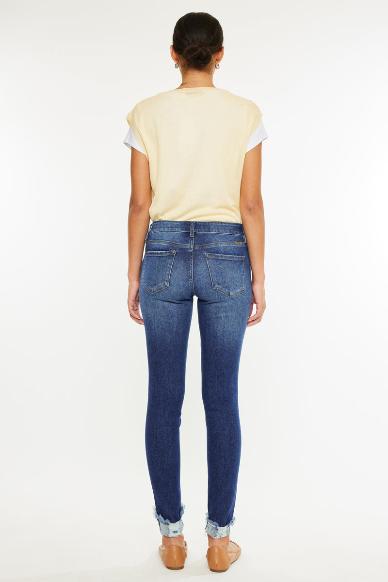 Sienna Mid Rise Super Skinny Jeans - Official Kancan USA