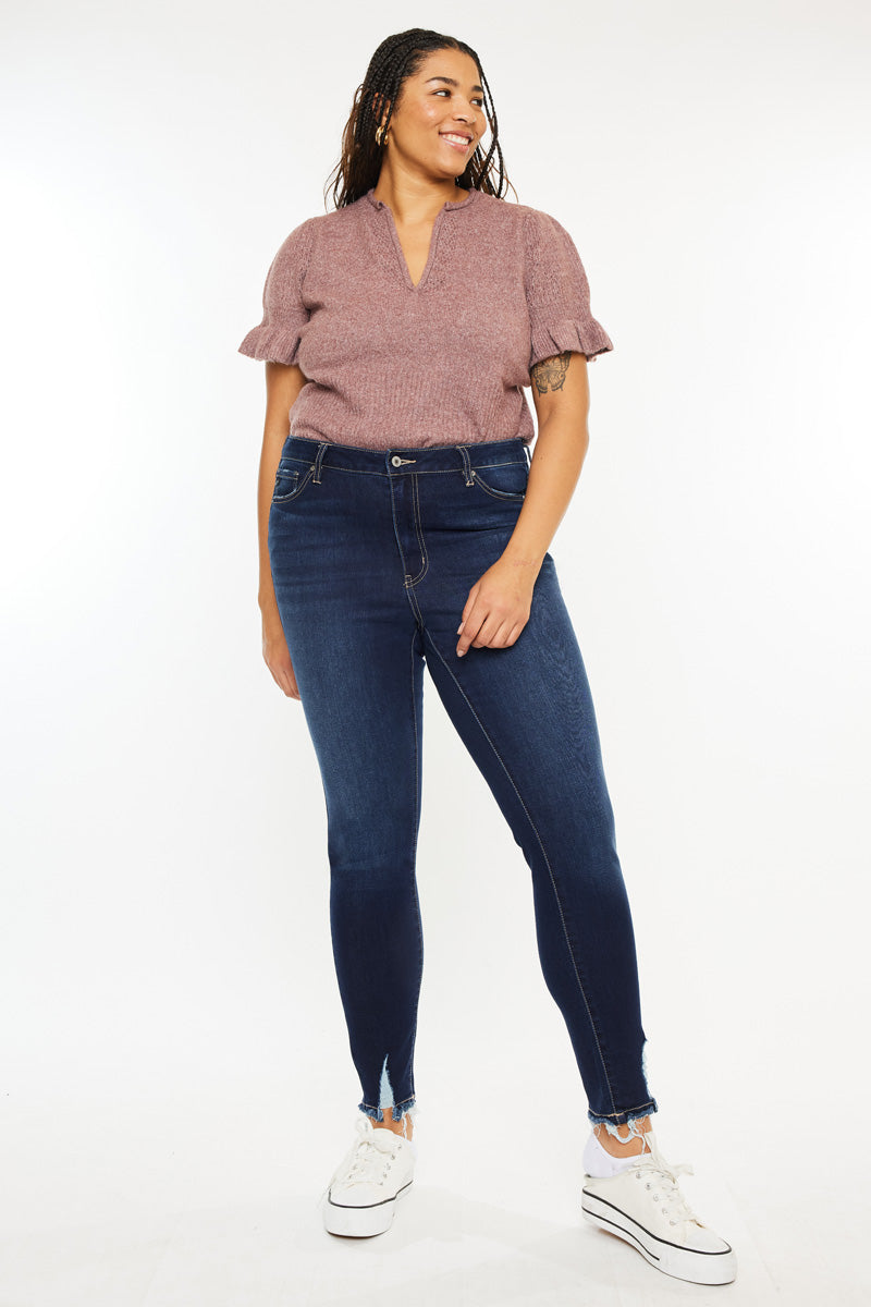 Kelen High Rise Super Skinny Jeans  (Plus Size) - Official Kancan USA