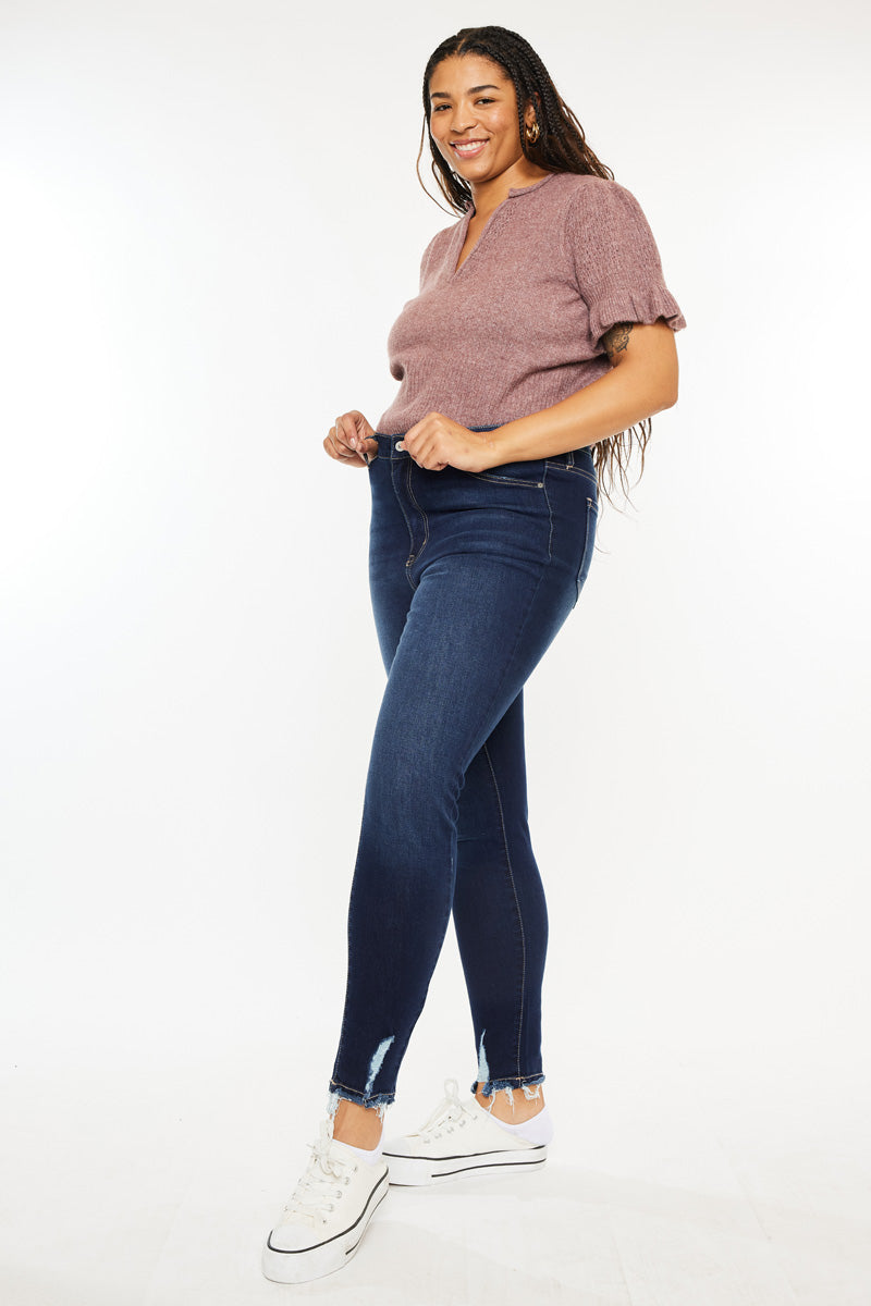 Kelen High Rise Super Skinny Jeans  (Plus Size) - Official Kancan USA