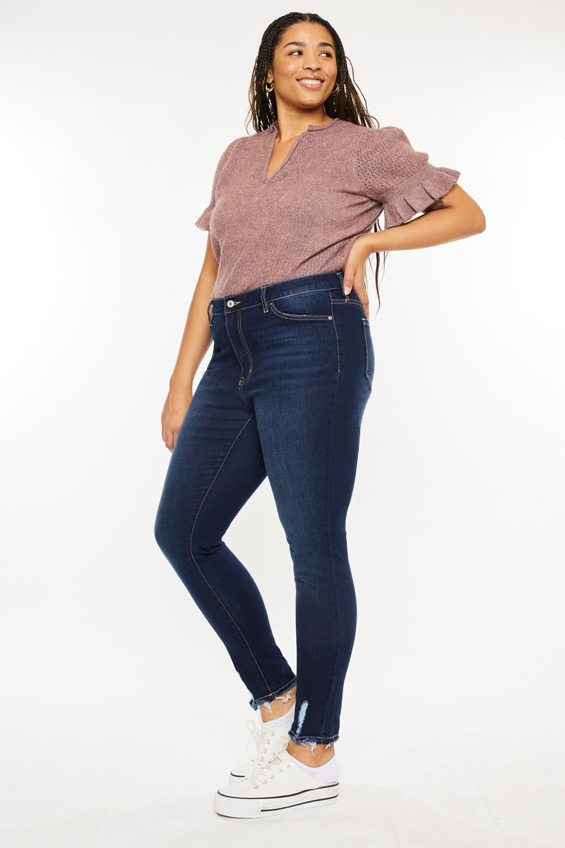 Kelen High Rise Super Skinny Jeans  (Plus Size) - Official Kancan USA