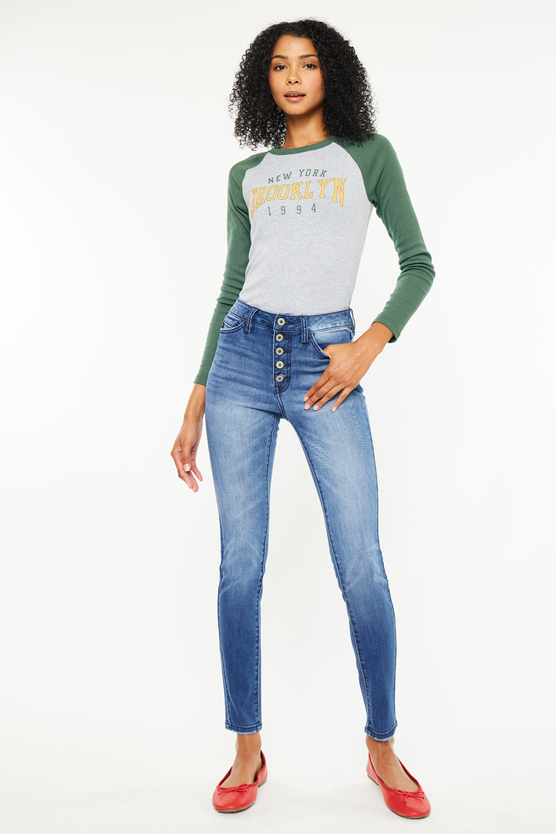 Lyla High Rise Super Skinny Jeans – Kancan USA
