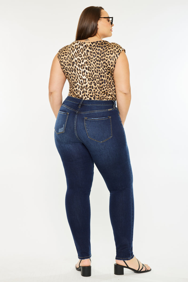 Tabetha High Rise Curvy Fit Jeans (Plus Size) - Official Kancan USA
