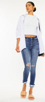 Norah High Rise Ankle Skinny Jeans - Official Kancan USA