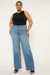 Martha High Rise Trouser Wide Leg Jeans - Official Kancan USA