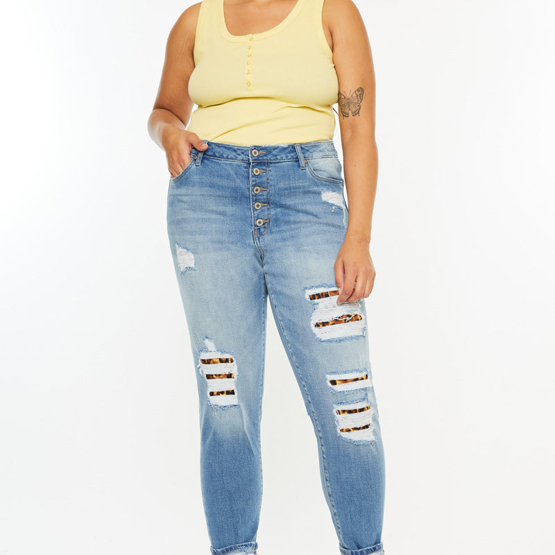 Beatrice High Rise Ankle Skinny (Plus Size) - Official Kancan USA