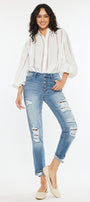 Leona High Rise Ankle Skinny Jeans - Official Kancan USA