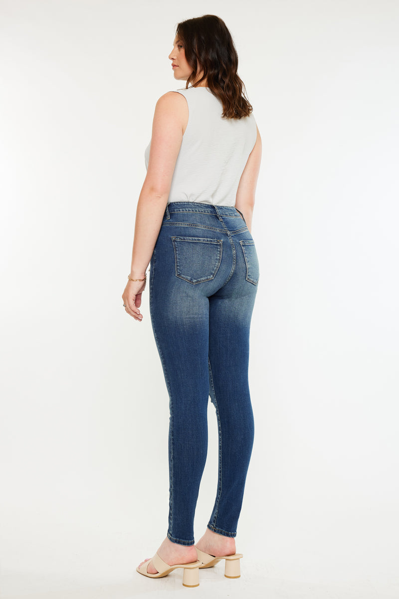 Wesley High Rise Super Skinny Jeans - Curvy - Official Kancan USA