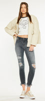 Lourdes High Rise Ankle Skinny Jeans - Official Kancan USA