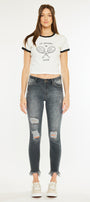 Lourdes High Rise Ankle Skinny Jeans - Official Kancan USA