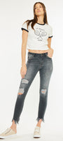 Lourdes High Rise Ankle Skinny Jeans - Official Kancan USA