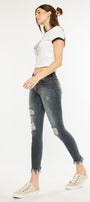 Lourdes High Rise Ankle Skinny Jeans - Official Kancan USA