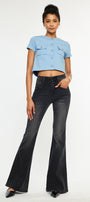 Marcy Ultra High Rise Flare Jeans - Official Kancan USA