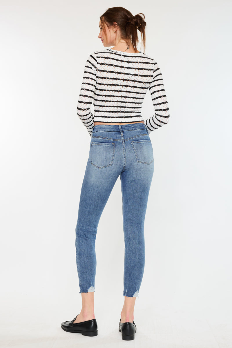 Penelope High Rise Ankle Skinny Jeans - Official Kancan USA