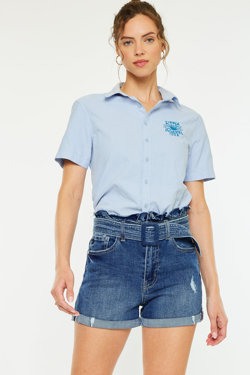 Medina Ultra High Rise Ruffle Shorts - Official Kancan USA