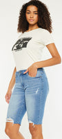 Yara Mid Rise Bermuda Shorts - Official Kancan USA