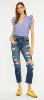 Larisa Ultra High Rise Mom Jeans - Official Kancan USA