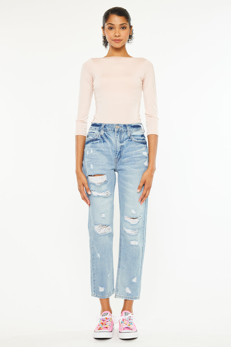 Larisa Ultra High Rise Mom Jeans - Official Kancan USA