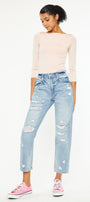 Larisa Ultra High Rise Mom Jeans - Official Kancan USA
