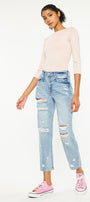 Larisa Ultra High Rise Mom Jeans - Official Kancan USA