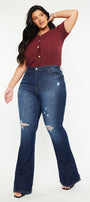 Solange High Rise Flare Jeans (Plus Size) - Official Kancan USA