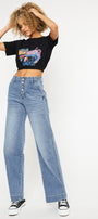Zoelle Ultra High Rise Wide Leg Jeans - Official Kancan USA