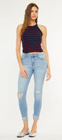 Fleur Mid Rise Ankle Skinny Jeans - Official Kancan USA