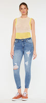 Chanell High Rise Ankle Skinny Jeans - Official Kancan USA