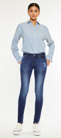 Mendy Mid Rise Super Skinny Jeans - Official Kancan USA