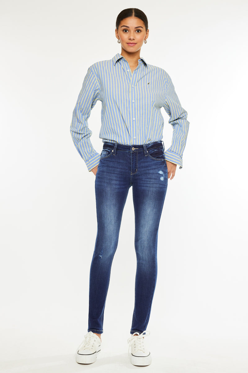 Mendy Mid Rise Super Skinny Jeans - Official Kancan USA