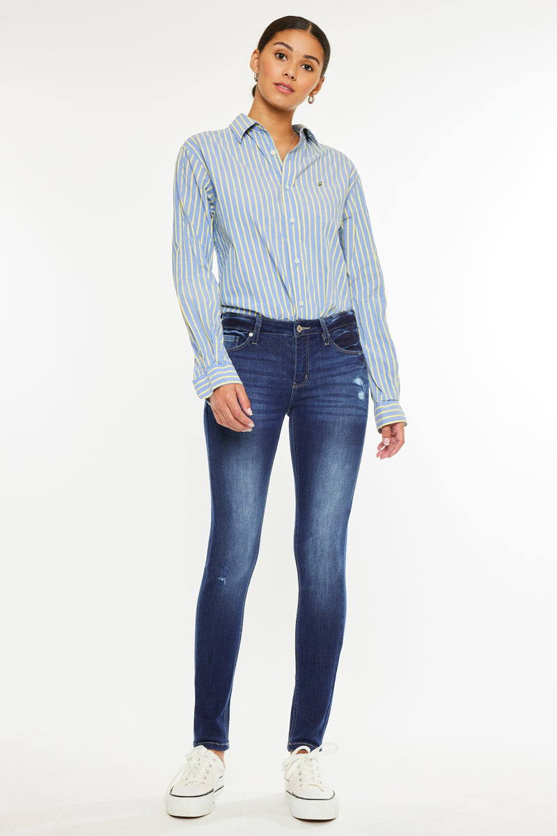 Mendy Mid Rise Super Skinny Jeans - Official Kancan USA